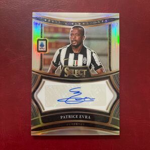 Patrice Evra Signatures auto Panini Select Soccer Serie A