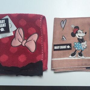 MARY QUANT×Disney100 タオルハンカチ&ガーゼハンカチ 2点セット