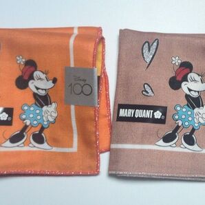 MARY QUANT Disney100周年記念コラボ ガーゼハンカチ 2枚セット
