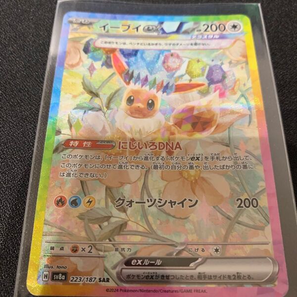 イーブイex SAR テラスタルフェスex ポケモンカード