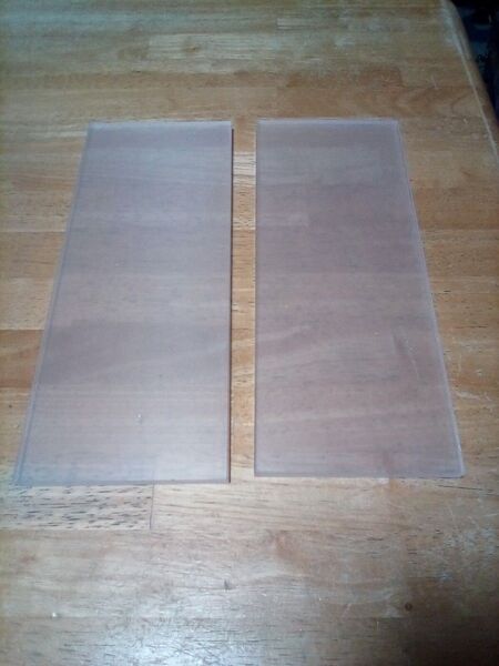 送料無料☆アクリル板 透明 板厚 5mm 310m×121mm 2枚313mm×123mm 2枚 合計=4枚 端材 baw