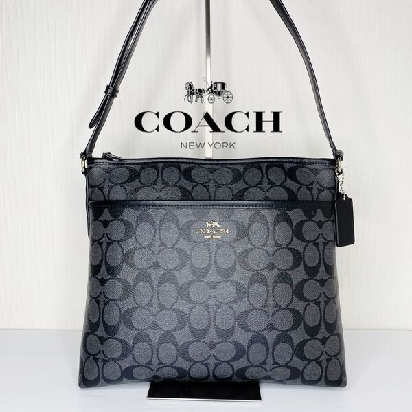 445 極美品 COACH コーチ シグネチャー ショルダーバッグ