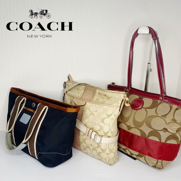 466 COACH コーチ シグネチャー ショルダーバッグ ハンドバッグ