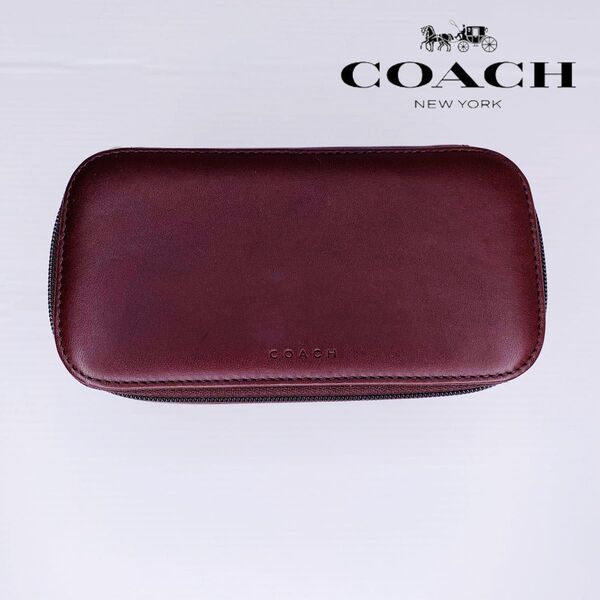 493 COACH コーチ レザー メガネケース