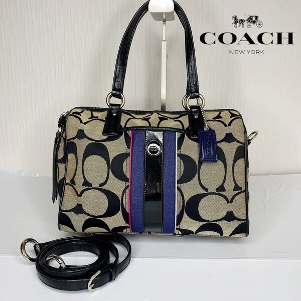 514 COACH コーチ シグネチャー ショルダーバッグ ハンドバッグ 2Way