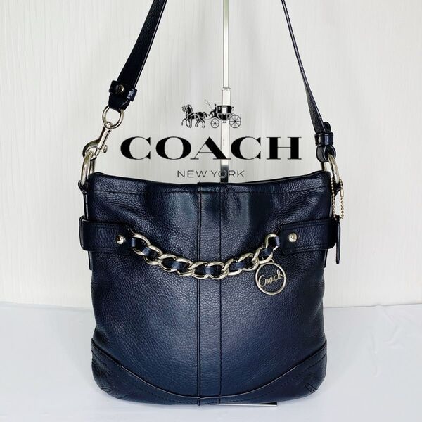 521 COACH コーチ レザー ショルダーバッグ