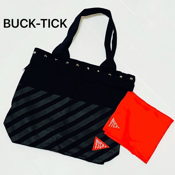バクチク BUCK-TICKトートバッグ 黒 スカーフ 2点セット 或いアナーキー トート ブラック 赤