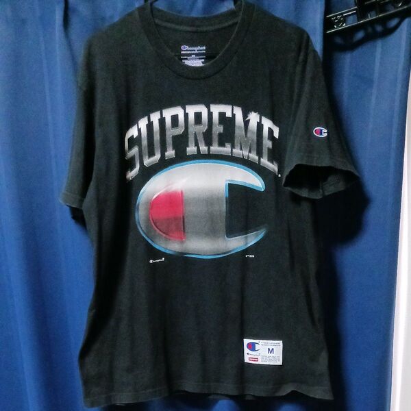 Supreme × Champion コラボTシャツ M 黒 ブラック