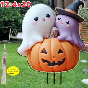 ガーデニングアクセサリー ハロウィン 園芸用品 オーナメント おばけ オブジェ インテリア雑貨 飾り ガーデニング 鉢 庭 花
