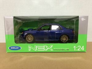 ◆◇スバル インプレッサ WRX STi 青◇◆1/24 新品 welly ウェリー SUBARU