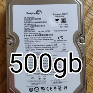 HDD 500gb SEAGATE SATA 3.5インチ