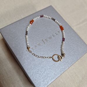 STAR JEWELRY K10YG パール ブレスレット