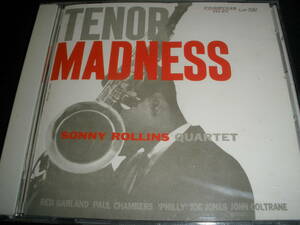 ソニー・ロリンズ テナー・マッドネスジョン・コルトレーン レッド・ガーランド ポール・チェンバース 国内 Sonny Rollins TENOR MADNESS