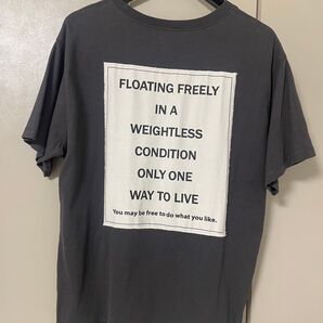 すみ黒 ダークグレー バッグロゴ tシャツ 半袖 古着 ビンテージ