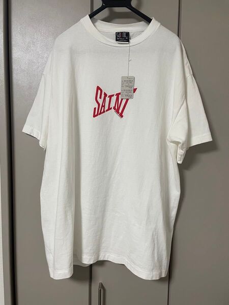 セントマイケルtシャツ SAINT ロゴプリント Tシャツ ホワイト XL 新品