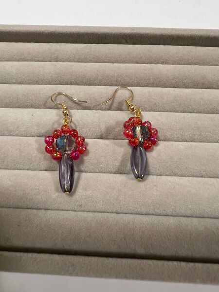 ミャクミャクカラー風 ピアス ハンドメイド 関西万博