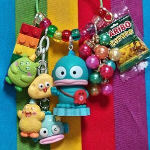 【ハンギョドン★バブルヘッドドール★新品★カプセルトイ★ガチャガチャ】ハンドメイド★じゃらじゃらキーホルダー★キーホルダー
