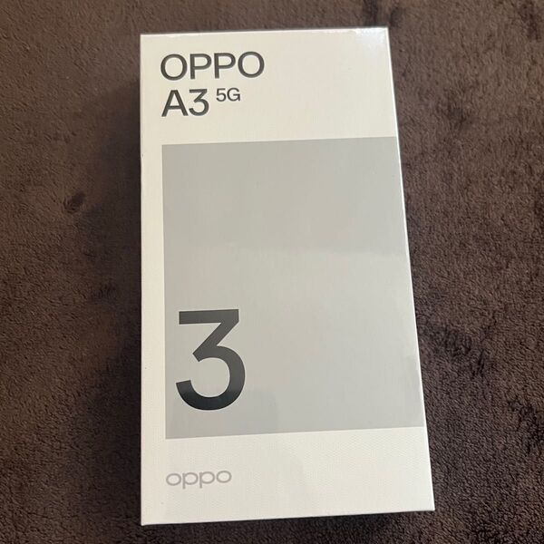 OPPO A3 5G パープル 本体 新品 未開封 未使用 SIMフリー シュリンク付