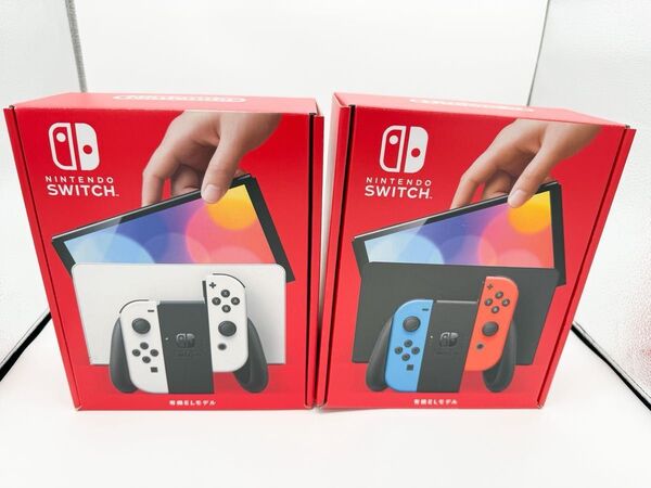 ★美品 Nintendo Switch 有機EL版 2台セット モバイルモニター4K プロコン2台他付属★任天堂ニンテンドー