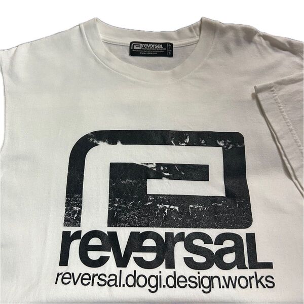 リバーサル 半袖Tシャツ 白T サイズS reversal