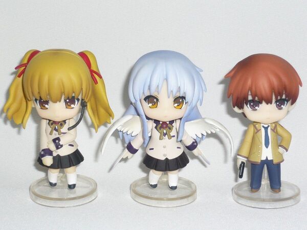Angel Beats! ねんどろいどぷち 3点セット (天使 かなで/音無結弦/遊佐) パーツ欠品あり グッドスマイルカンパニー