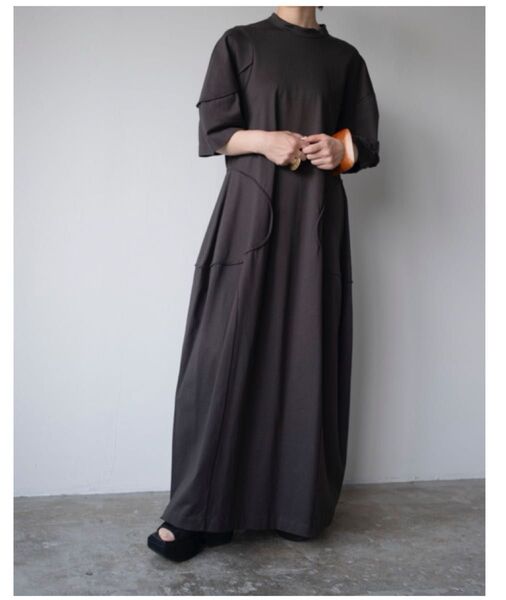 ENFOLD SOLID DRESS エンフォルド ワンピース