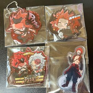 僕のヒーローアカデミア 切島鋭児郎 ぴたでふぉめ アクリルキーホルダー アクリルスタンド 4点セット