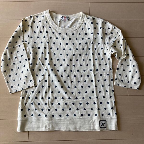 U.m.i kohola 七分袖 ドットTシャツ 水玉 ユーエムアイ sunrise prit 無印良品 快晴堂 grin快晴堂