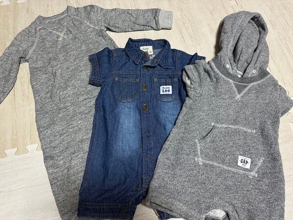 Baby服 GAP ロンパース カバーオール 6-12M 12-18M 3点セット