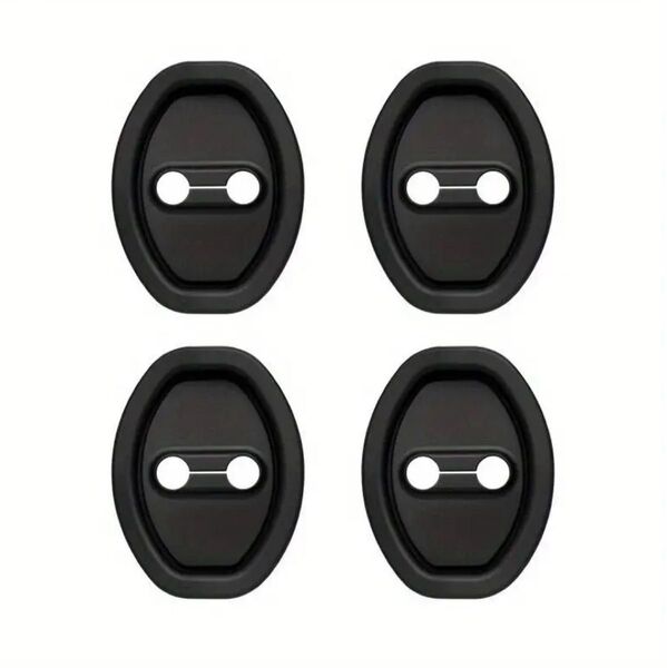 4個セット ドアストライカーカバー ドアロック保護カバー シリコン製 衝撃吸収タイプ ドアロックカバー 汎用パーツ