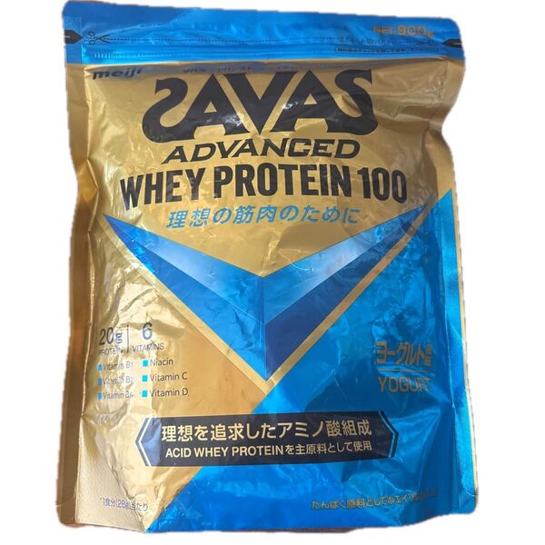 ザバス SAVAS アドバンスト ホエイプロテイン100 ADVANCED ヨーグルト風味 900g