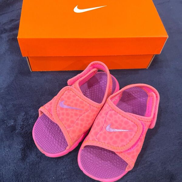 NIKE サンダル 13cm サンレイ アジャスト ピンク pink ナイキ キッズ スニーカー 水陸両用 ウォーターサンダル