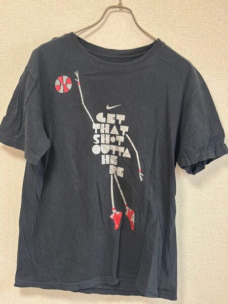 NIKE Tシャツ 黒 プリント Mサイズ 古着