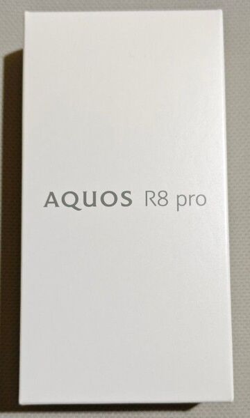 AQUOS R8 pro SH-R80P 6.6インチ メモリー12GB ストレージ256GB ブラック