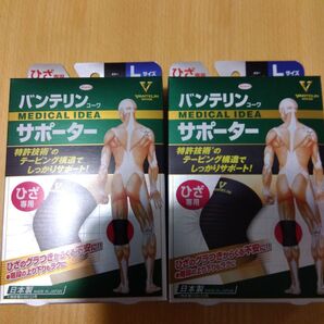 バンテリンサポーター 膝サポーター Lサイズ 2個 新品!大きめ 箱付き