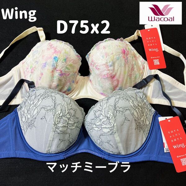 D75 ワコール ウング マッチミーブラ2枚 #2