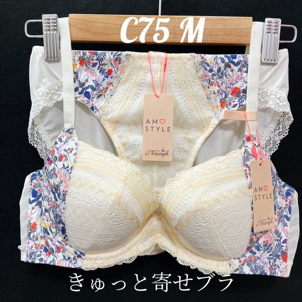 C75 トリンプ アモスタイル きゅっと寄せブラ&ショーツ #6