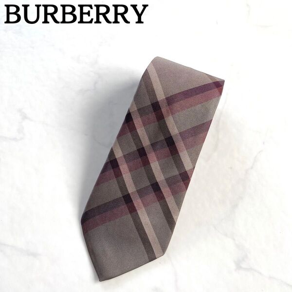 希少★BURBERRY★バーバリーロンドン ネクタイ 高級シルク ⑩ 価格の相談大歓迎です♪