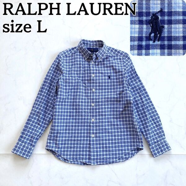 希少★RALPH LAUREN ラルフローレン 長袖シャツ チェック L 価格の相談大歓迎です♪