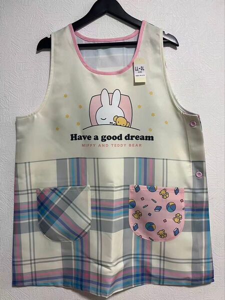 新品 ミッフィー 保育エプロン 大きいサイズ