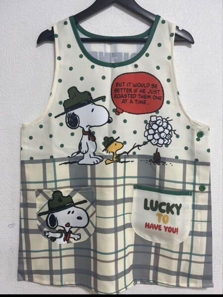 ★新品 スヌーピー エプロン M-Lサイズ