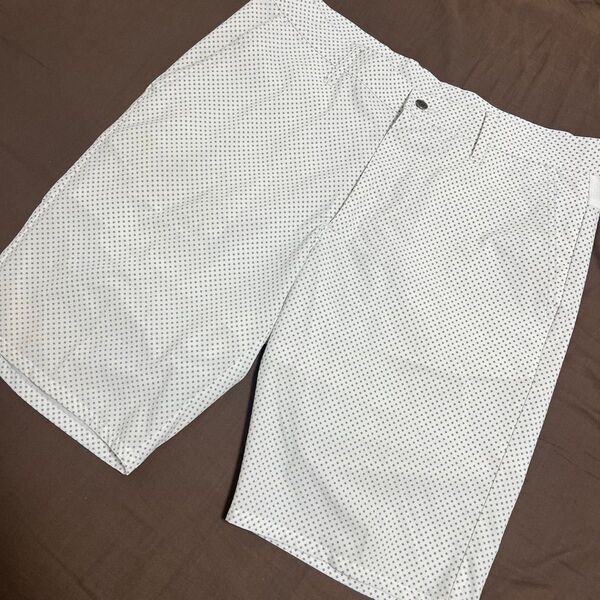 フットジョイ ゴルフ ドライストレッチ ハーフパンツ L 美品 クロスドット