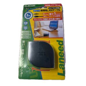 ELECOM 携帯用LANケーブル LD-MCTF/BK2 2m ブラック 未使用