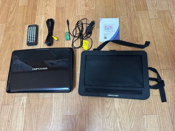 DBPOWER ポータブルDVDプレーヤー 車載ホルダー付き
