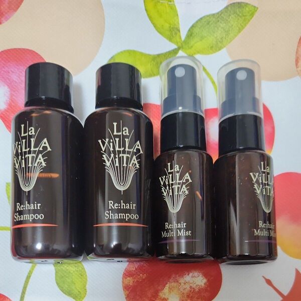ラヴィラヴィータ リヘアシャンプー60ml×2マルチミスト30ml×2 持ち運び便利 ご旅行やご購入前のお試しに☆☆☆☆☆☆