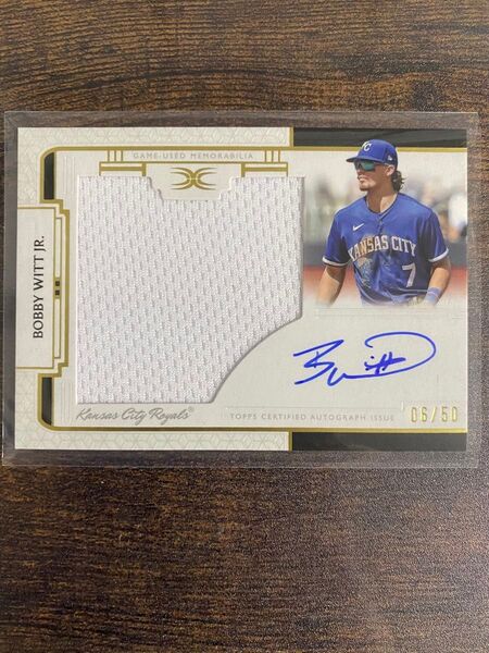 【超高級版】2024 topps definitive Witt jr auto 直筆サインカード レリックオート ウィットjr