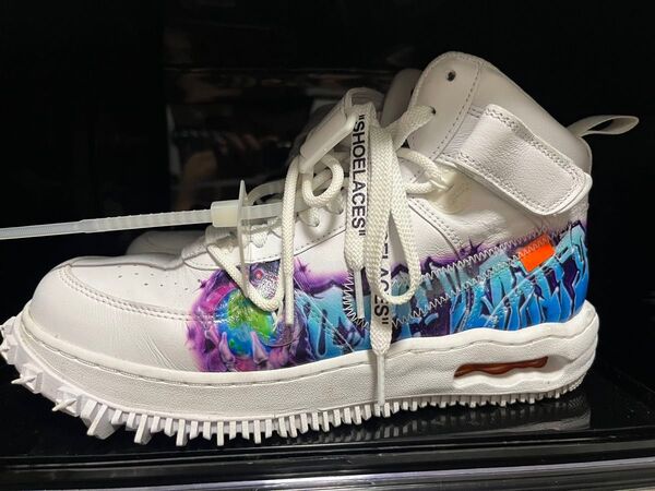 Off-White × Nike Air Force 1 Mid "Graffiti" スニーカー ナイキ NIKE レア!