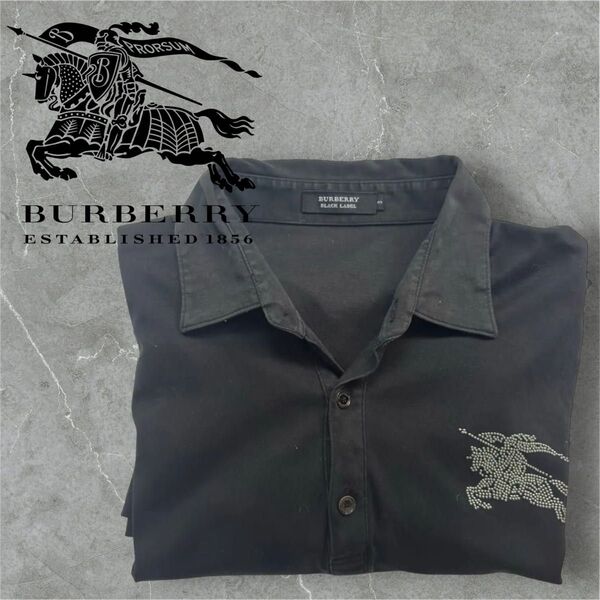 Studs Logo BURBERRY BLACK LABEL Polo shirt Size 3