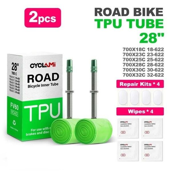 CYCLAMi TPUインナーチューブ 35g 700x18-32C 45mm