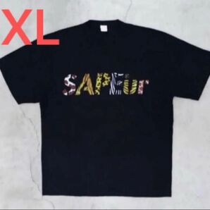 SAPEur Night Safari Tシャツ/size XL/BLACK